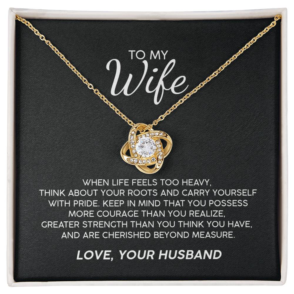 To My Wife With Pride Premium Necklace
