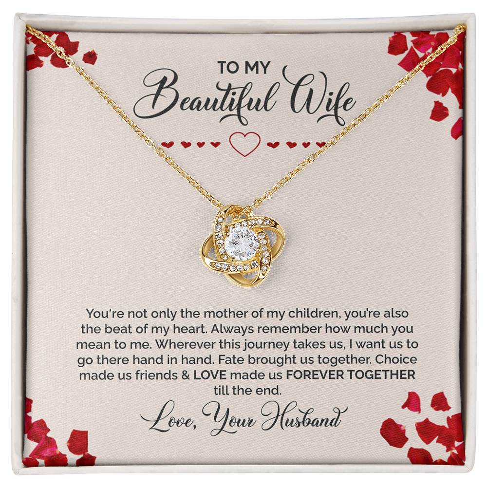Beautiful Wife Mother of Our Children Light Premium Necklace