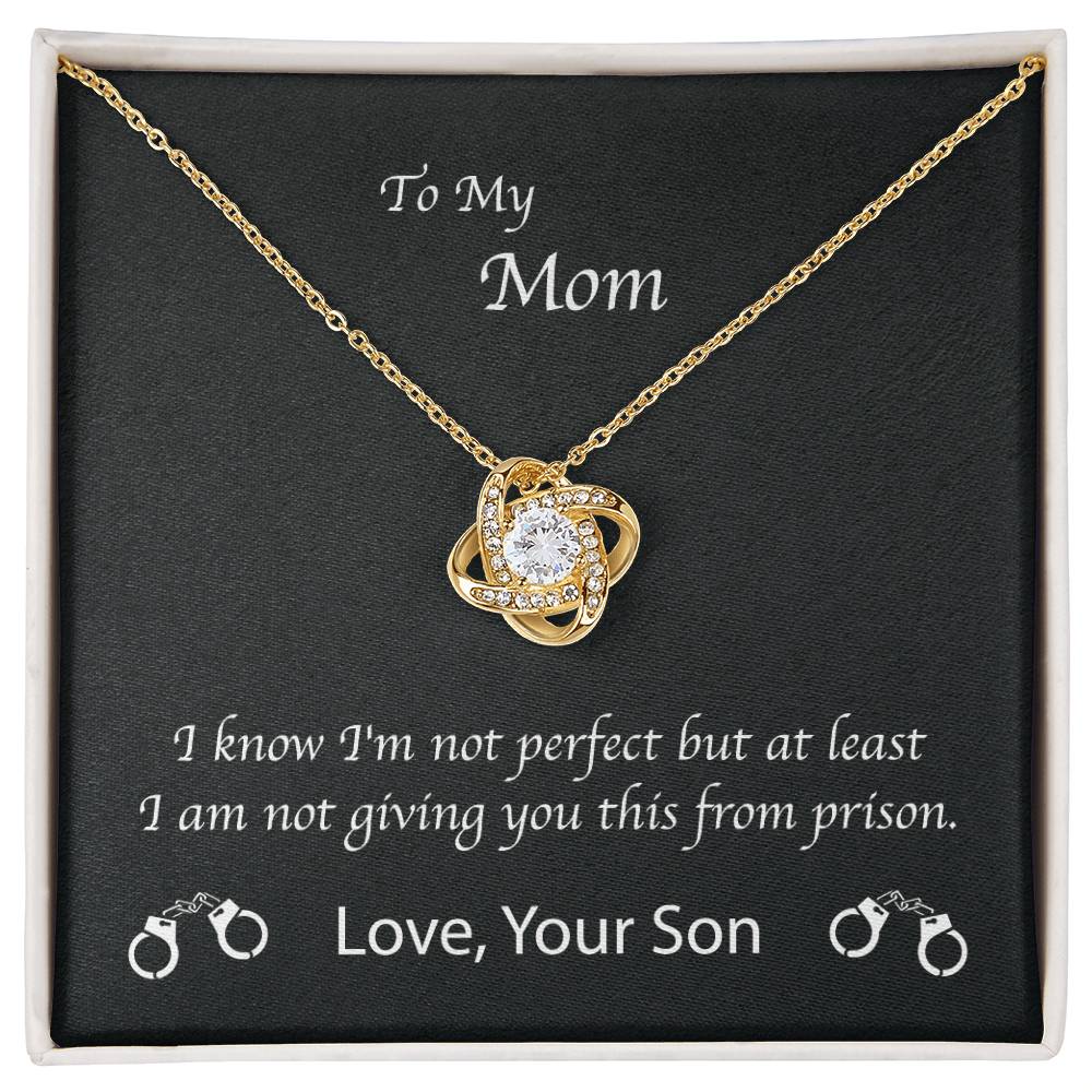 Mom Love You Not From Prison Son Premium Necklace
