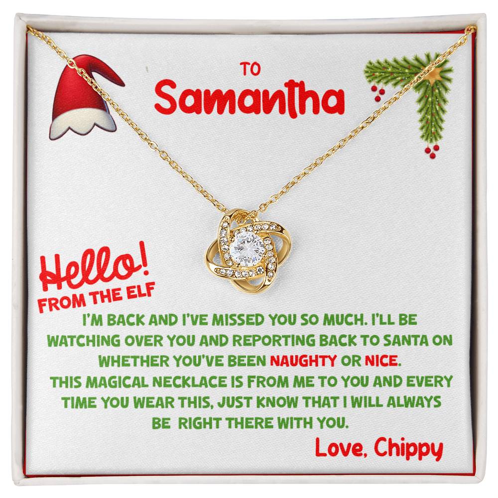 Elf is Back Personalized Premium Necklace