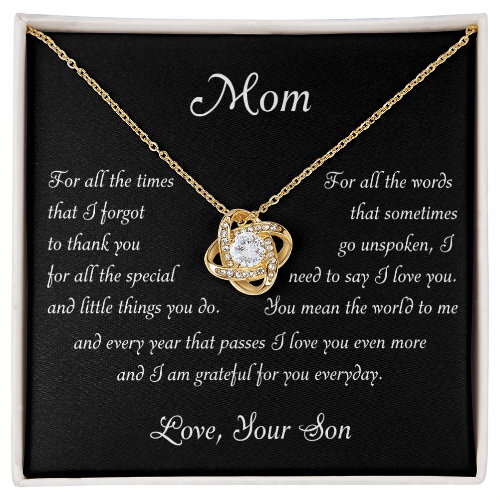Mom Grateful For You Love Son