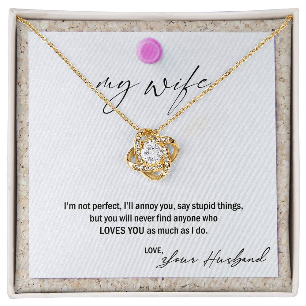 My Wife, Love Your Husband Premium Necklace