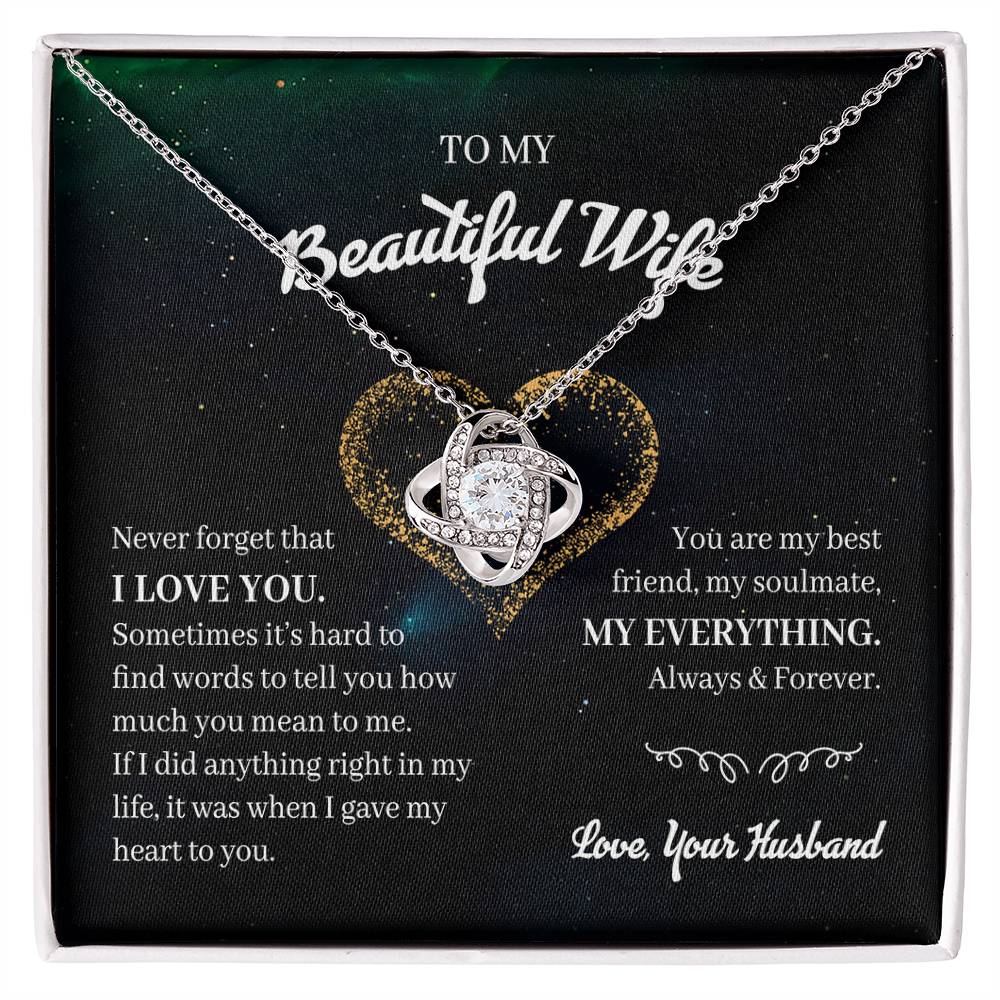 My Beautiful Wife My Everything Premium Necklace