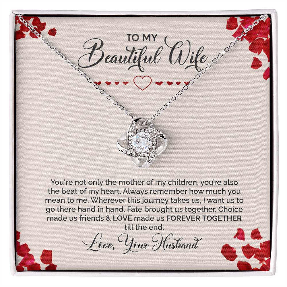 Beautiful Wife Mother of Our Children Light Premium Necklace