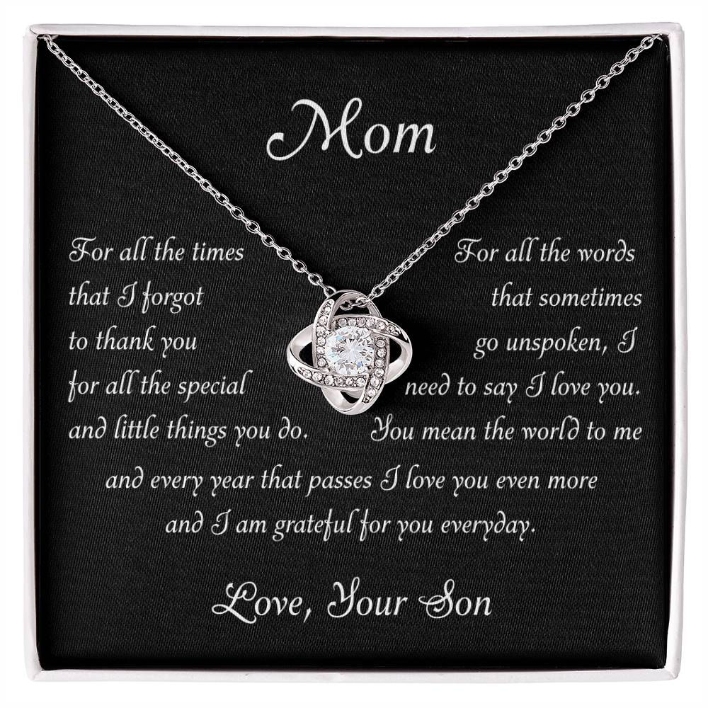 Mom Grateful For You Love Son