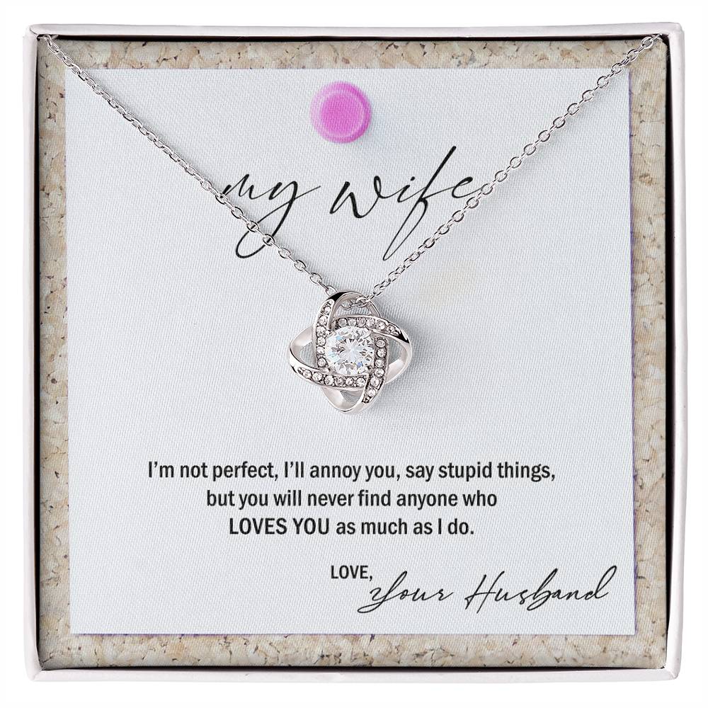My Wife, Love Your Husband Premium Necklace
