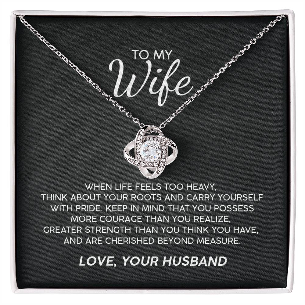 To My Wife With Pride Premium Necklace