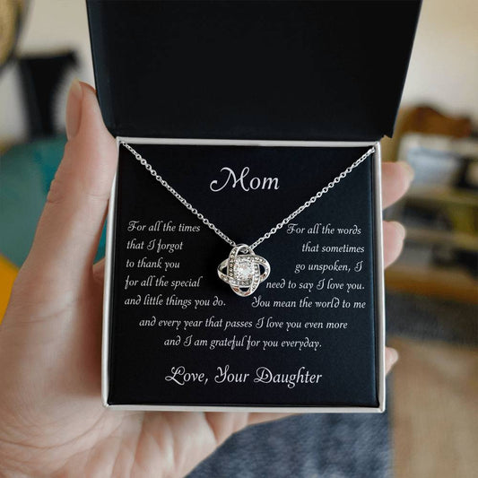 Mom Grateful For You Love Daughter Premium Necklace