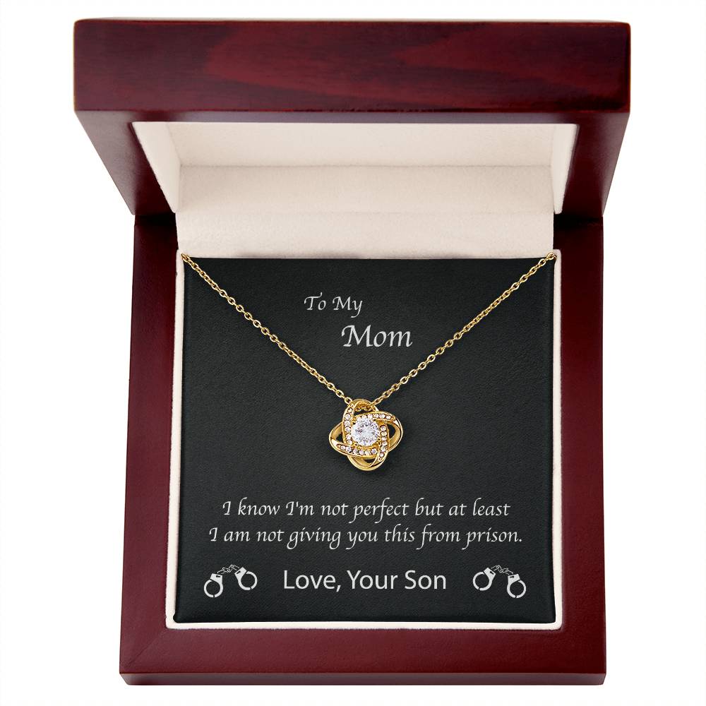 Mom Love You Not From Prison Son Premium Necklace