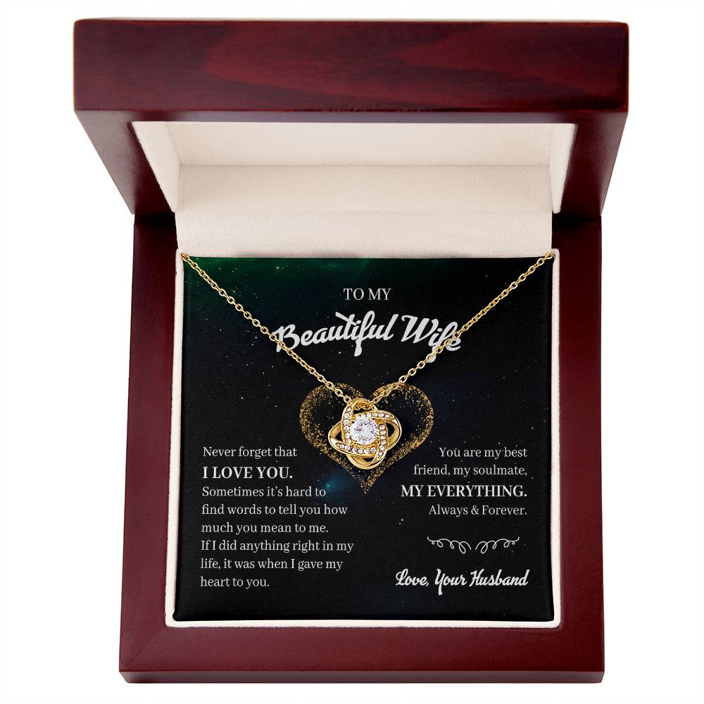 My Beautiful Wife My Everything Premium Necklace
