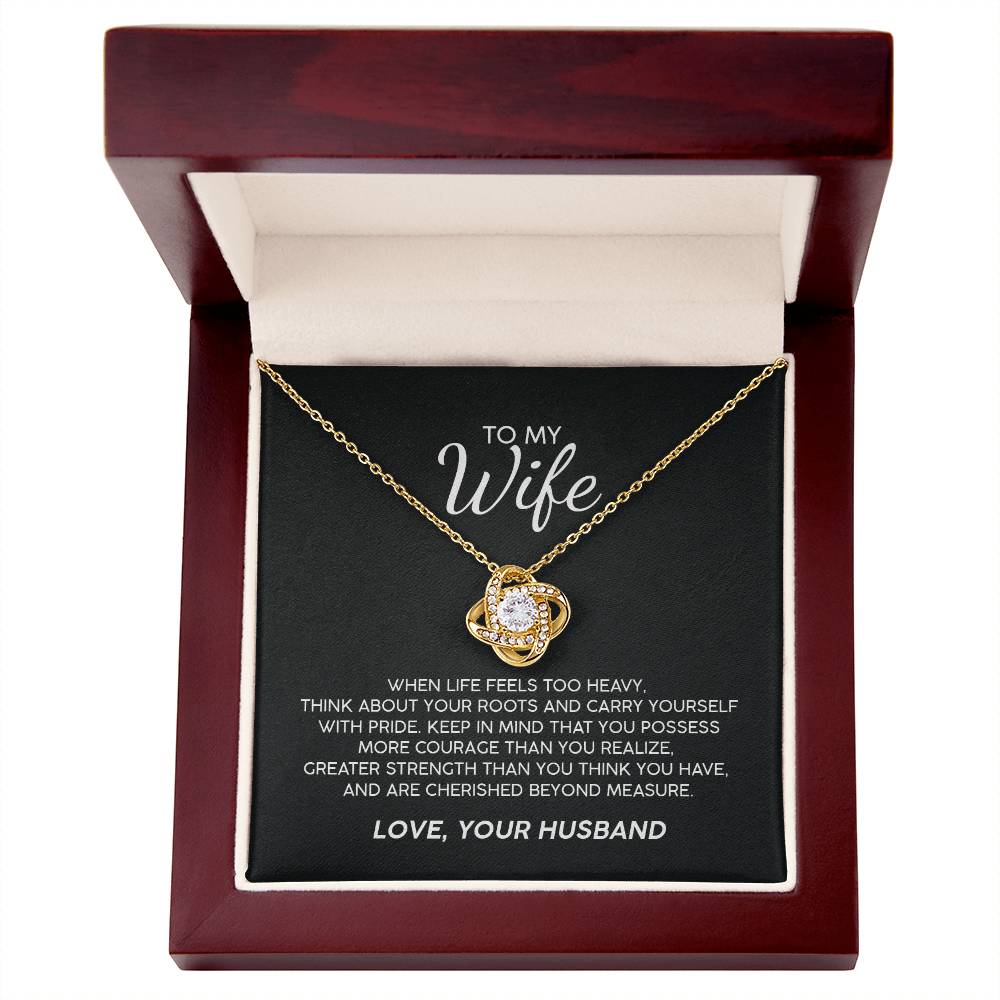 To My Wife With Pride Premium Necklace