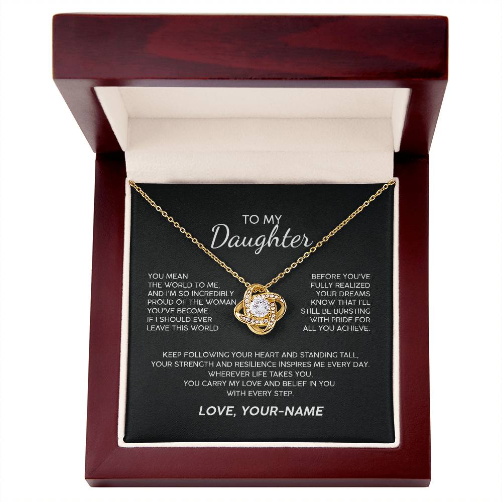 To My Daughter You Inspire Premium Necklace