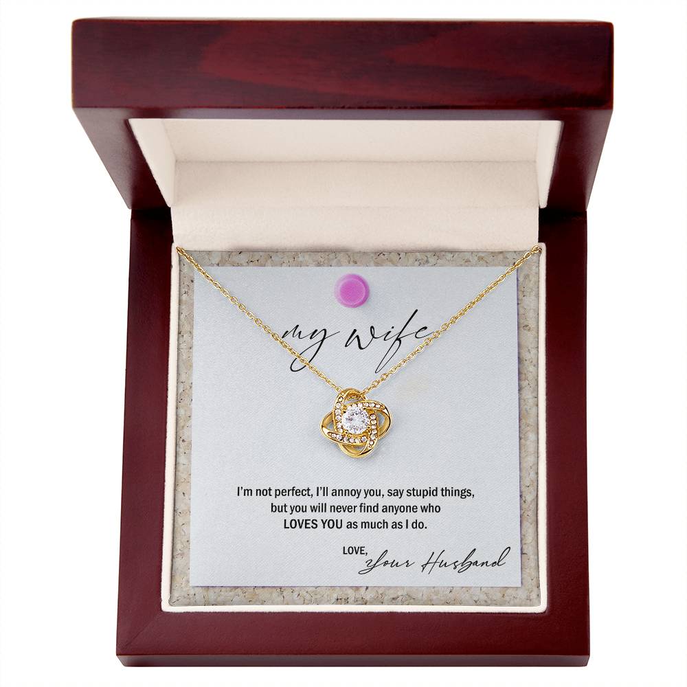 My Wife, Love Your Husband Premium Necklace