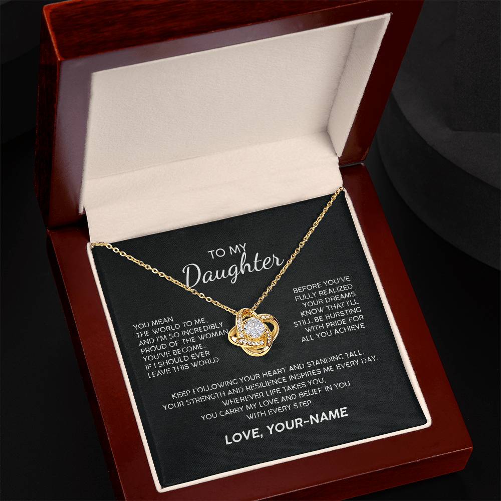 To My Daughter You Inspire Premium Necklace