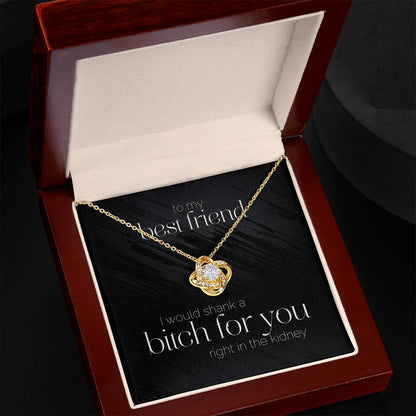 Best Friend Ill Shank a B***** For You Premium Necklace