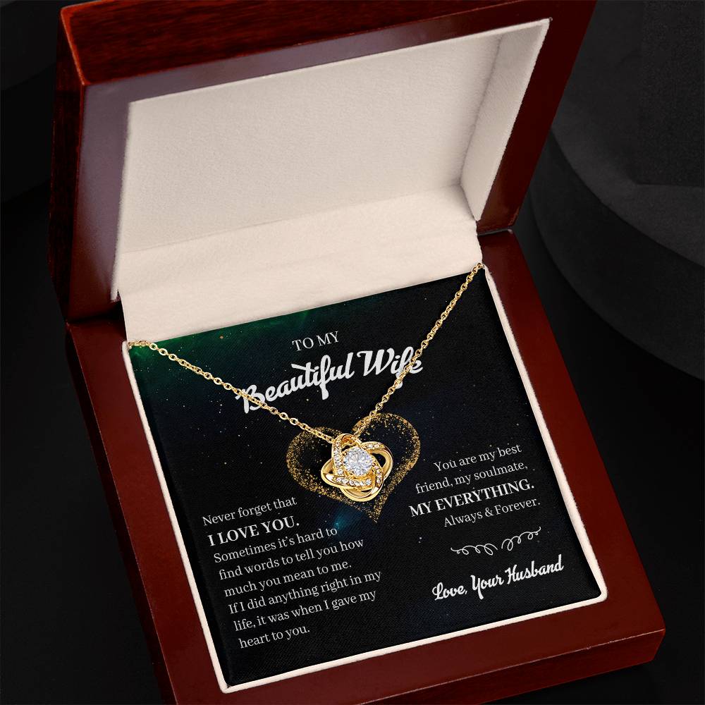 My Beautiful Wife My Everything Premium Necklace