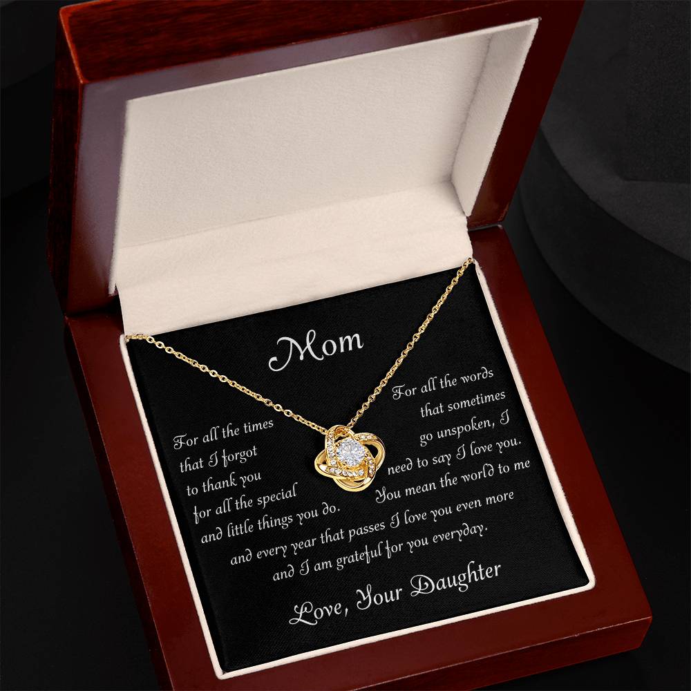 Mom Grateful For You Love Daughter Premium Necklace