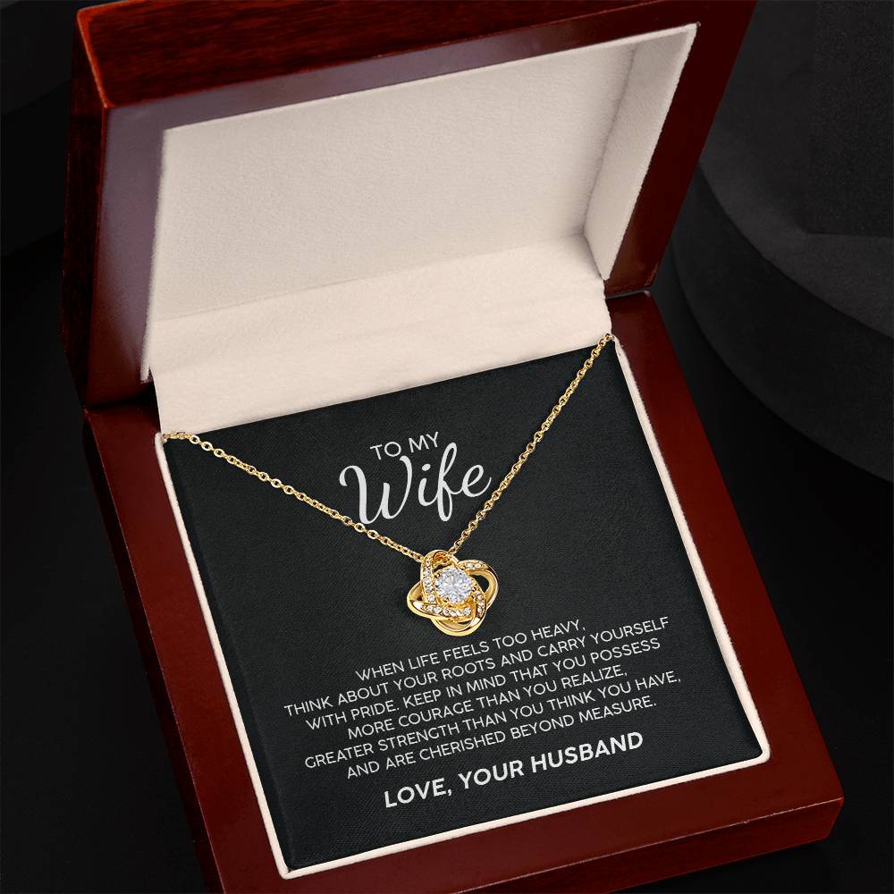 To My Wife With Pride Premium Necklace