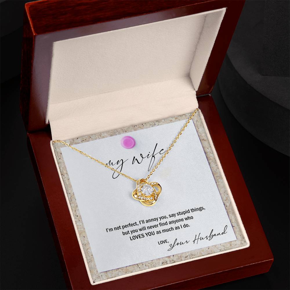 My Wife, Love Your Husband Premium Necklace