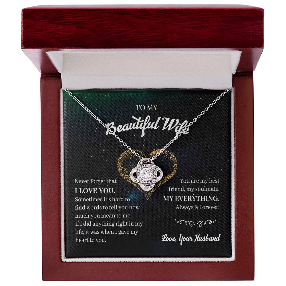 My Beautiful Wife My Everything Premium Necklace