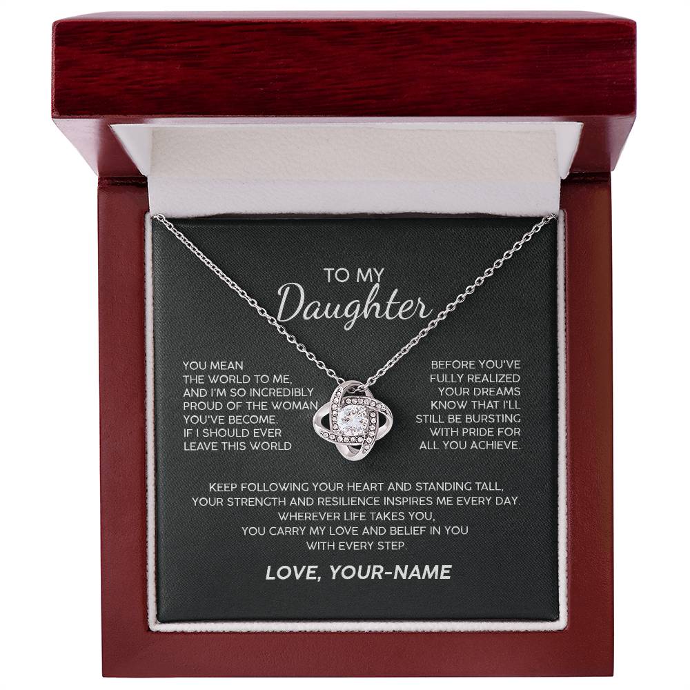 To My Daughter You Inspire Premium Necklace