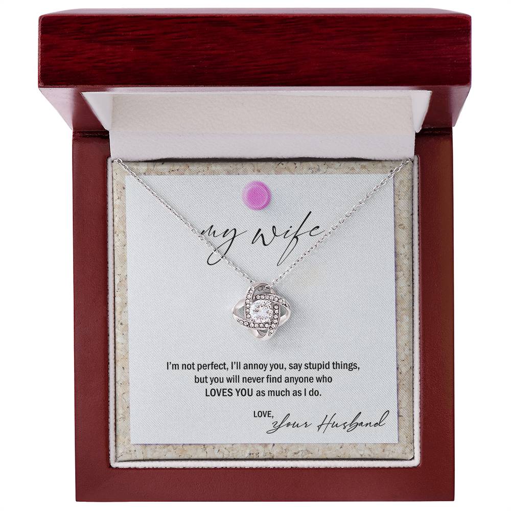My Wife, Love Your Husband Premium Necklace