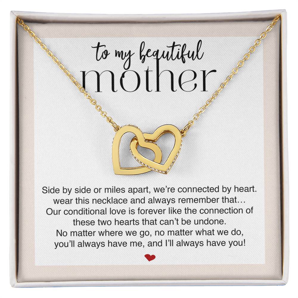 Beautiful Mother Connected by Heart Premium Necklace