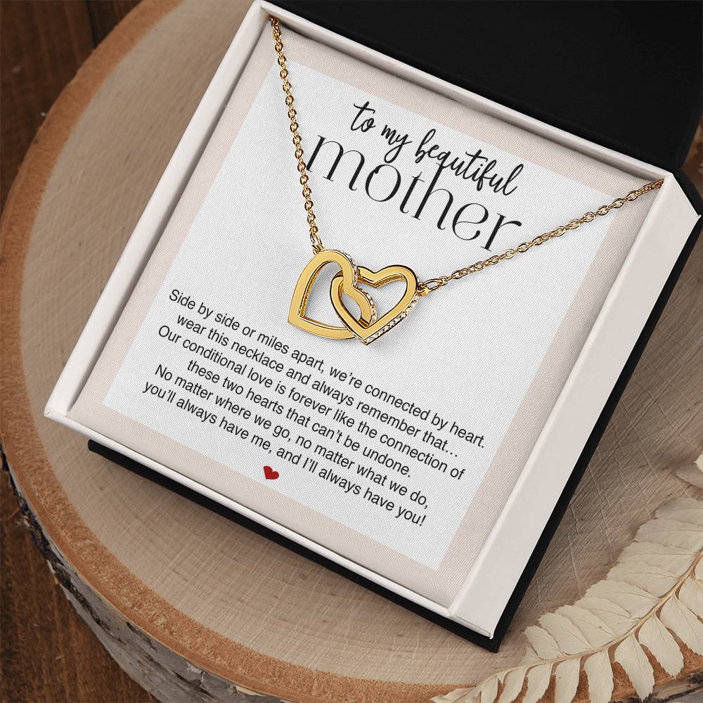 Beautiful Mother Connected by Heart Premium Necklace