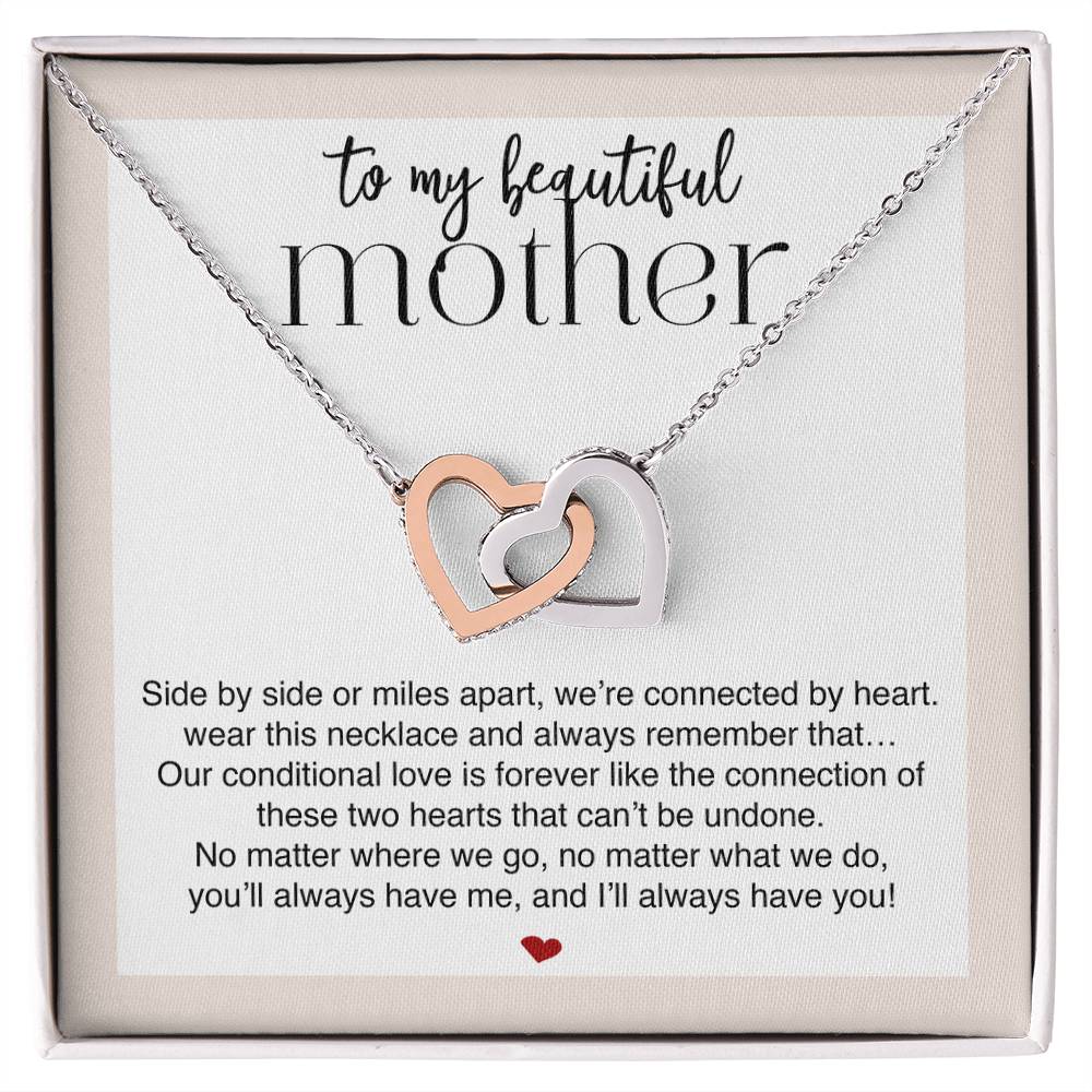 Beautiful Mother Connected by Heart Premium Necklace