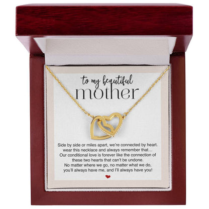 Beautiful Mother Connected by Heart Premium Necklace
