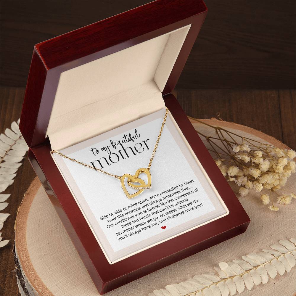 Beautiful Mother Connected by Heart Premium Necklace