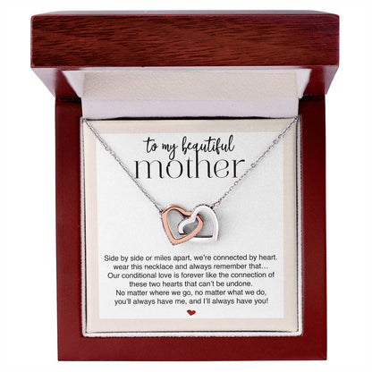 Beautiful Mother Connected by Heart Premium Necklace