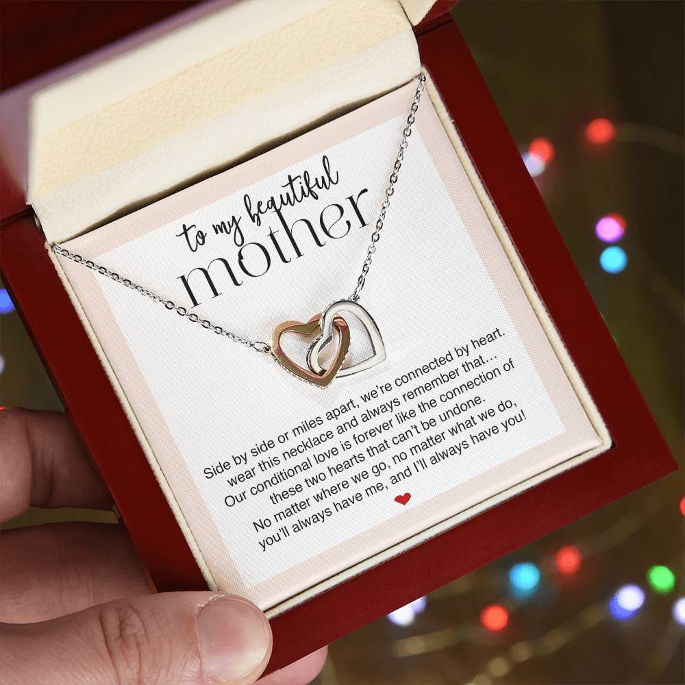 Beautiful Mother Connected by Heart Premium Necklace