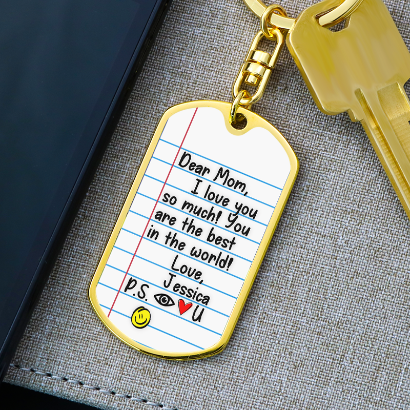 Mom You Are The Best Notepad Custom Premium Keychain