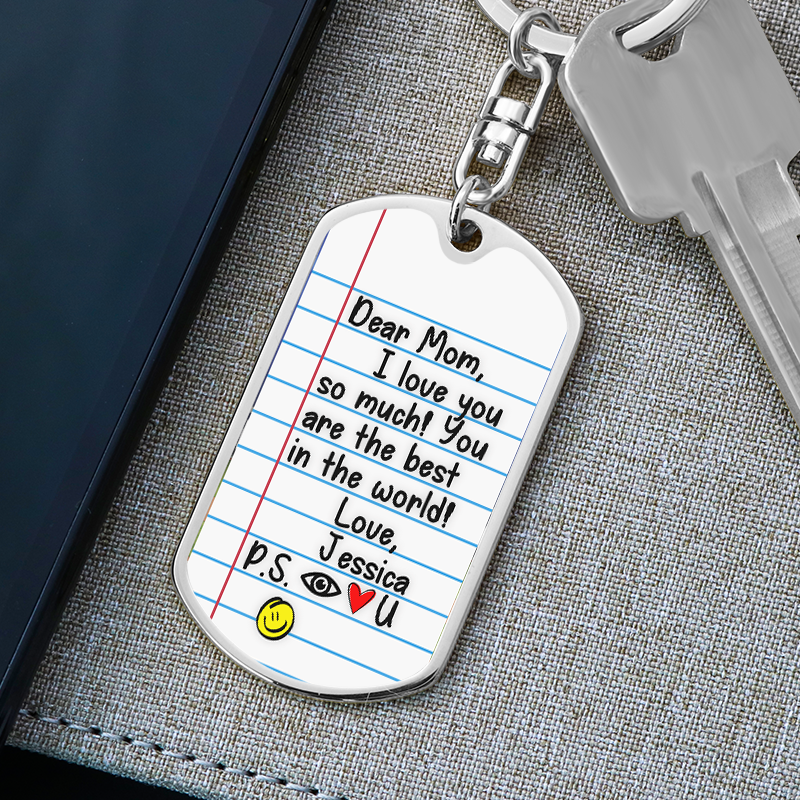 Mom You Are The Best Notepad Custom Premium Keychain