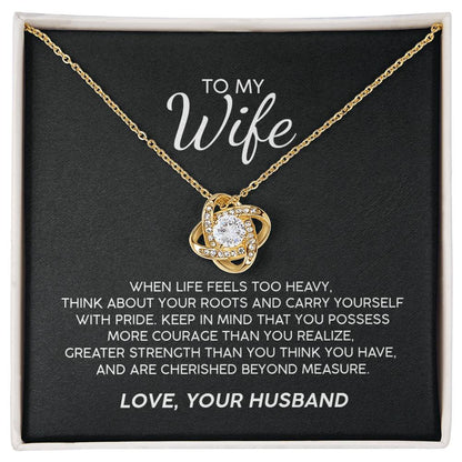 To My Wife With Pride Premium Necklace