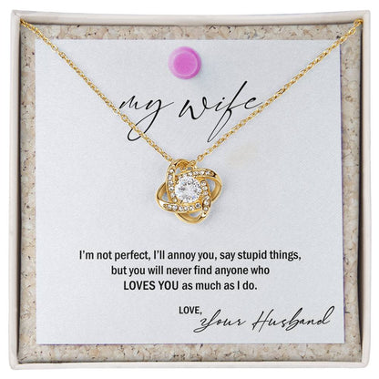 My Wife, Love Your Husband Premium Necklace
