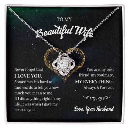 My Beautiful Wife My Everything Premium Necklace
