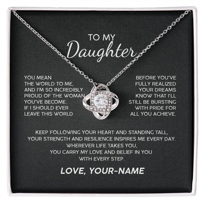 To My Daughter You Inspire Premium Necklace
