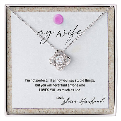 My Wife, Love Your Husband Premium Necklace