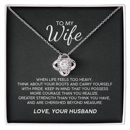 To My Wife With Pride Premium Necklace