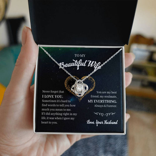 My Beautiful Wife My Everything Premium Necklace