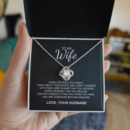 To My Wife With Pride Premium Necklace