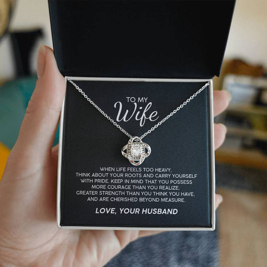 To My Wife With Pride Premium Necklace