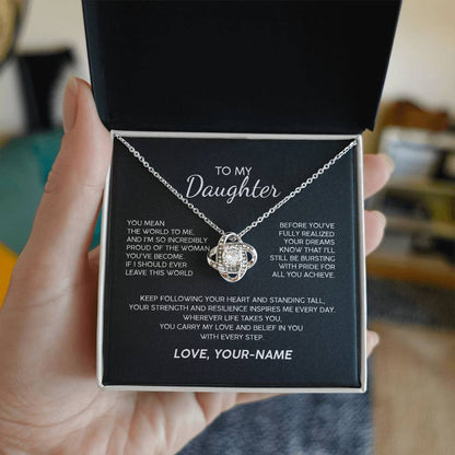 To My Daughter You Inspire Premium Necklace