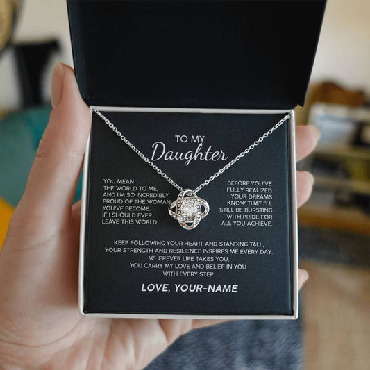 To My Daughter You Inspire Premium Necklace
