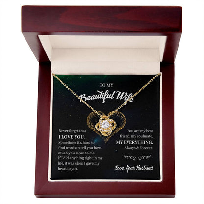 My Beautiful Wife My Everything Premium Necklace