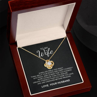 To My Wife With Pride Premium Necklace