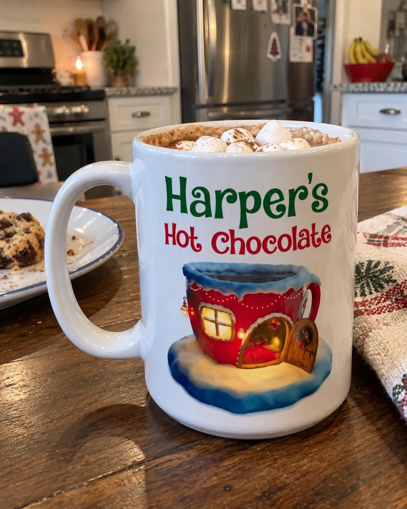 Harper's personalized Hot Chocolate mug