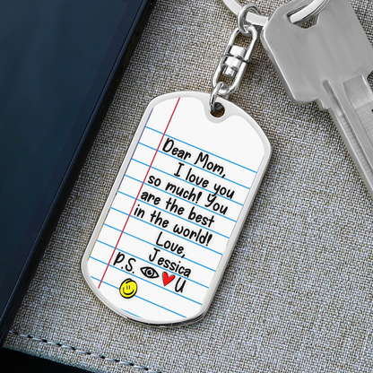 Mom You Are The Best Notepad Custom Premium Keychain